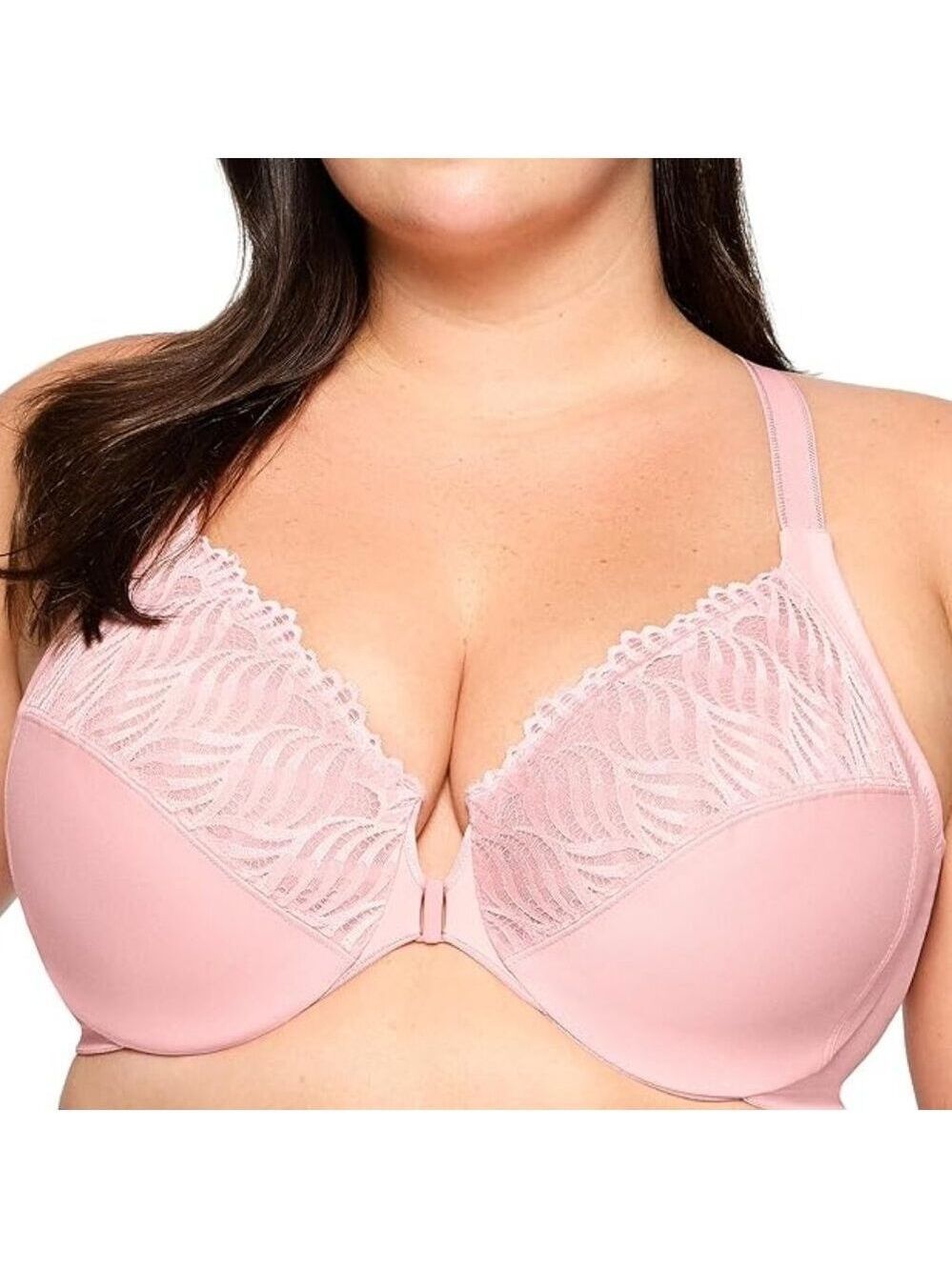 Glamorise 1246 Front-Closure T-Back Wonderwire Underwire Bra 36d Nwot